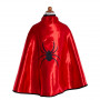 Cape de super-héros réversible bleu & rouge avec masque - déguisement mixte