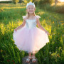 Robe de princesse sequins rose