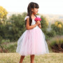 Robe de princesse sequins rose