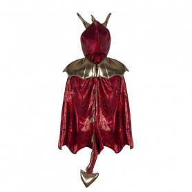 Cape de dragon rouge 5-6 ans