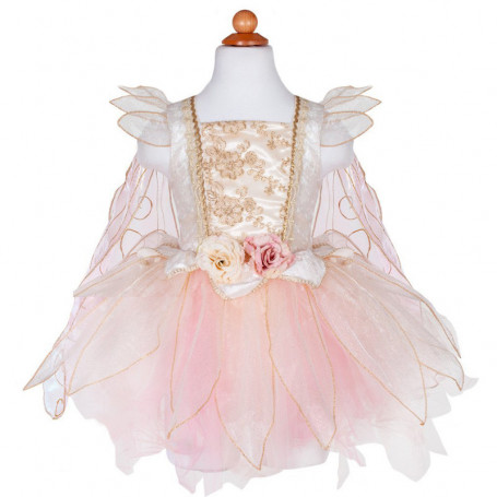 Robe de fée rose dorée - déguisement fille