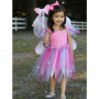 Pink butterfly dress with wings and baguette - disguise girl