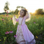 Robe de princesse rose avec cape et couronne - taille 5-7ans