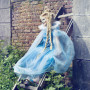 Ice Queen Blue Cape - Girl's Costume