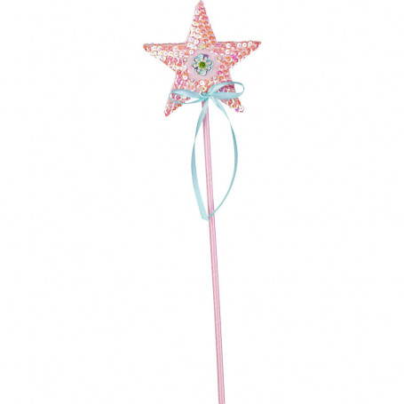 Magic wand Isabelle - pink star - accessory disguise child