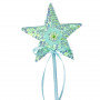 Baguette magique Isabelle - étoile menthe - accessoire déguisement enfant