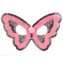 Masque rose Papillon - accessoire déguisement enfant