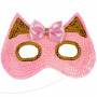 Pink Cat Mask - Child Costume Accessory