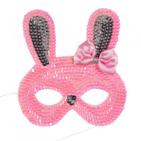 Masque rose Lapin - accessoire déguisement enfant