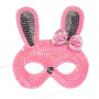 Masque rose Lapin - accessoire déguisement enfant