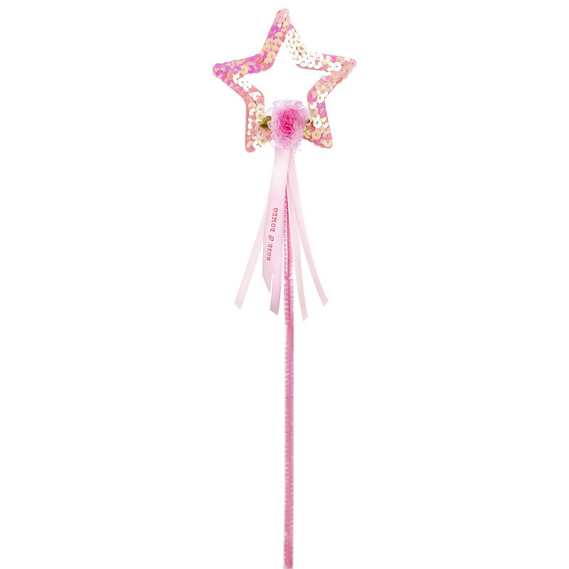 Boland baguette magique Filles de coeur 32 cm argent/rose - Bijou de  déguisement - Achat & prix