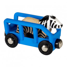 Zebra & Wagon for Brio train circuit