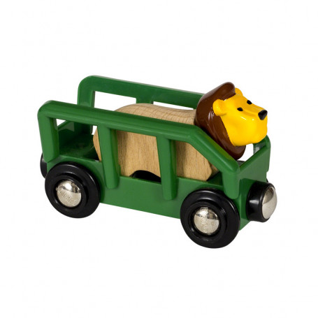 Wagon et lion pour circuit de train Brio