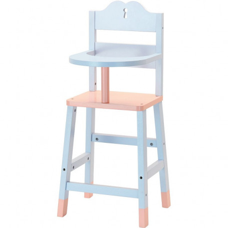 Chaise haute pour poupée jusqu'à 40 cm