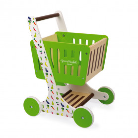 Chariot de course en bois Green Market