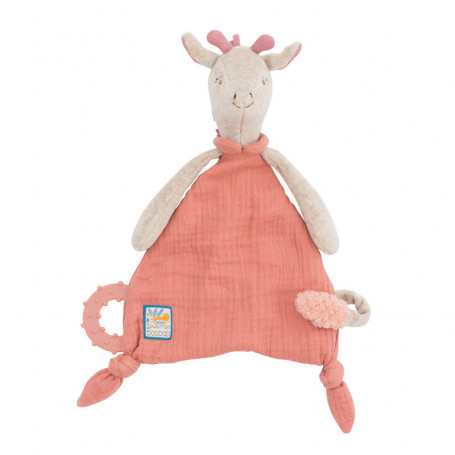 Doudou attache-tétine girafe - Sous mon baobab - Moulin Roty