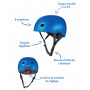 Casque avec LED Bleu foncé