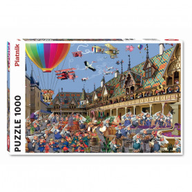 Puzzle 1000 pièces par François Ruyer - Vendange à Beaune