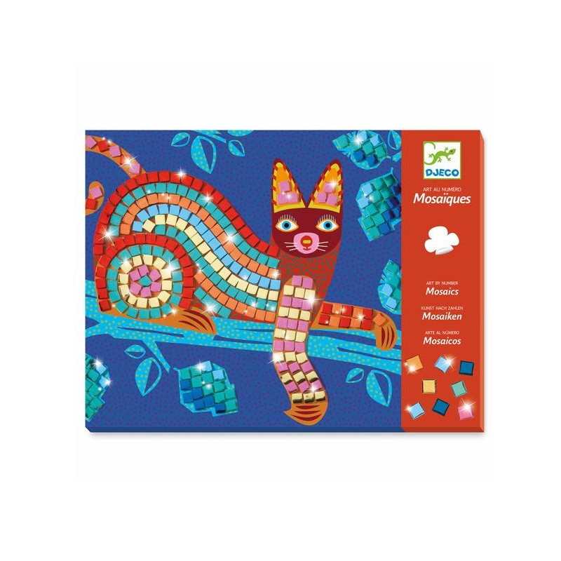 Djeco Knutselset Glitter Mozaïek - Jungle
