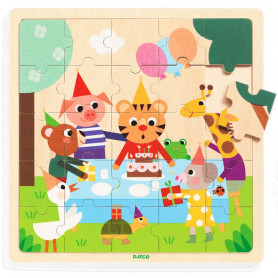 Puzzle en bois Puzzlo Happy - Djeco