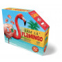 Flamingo Shaped Jigsaw Puzzle - 100 pièces