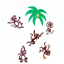 Monkey tree mobile