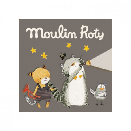 Boîte de 3 disques pour lampe à histoires - Les Moustaches - Moulin Roty