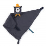 Doudou lange chat gris foncé - Les Moustaches - Moulin Roty