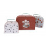 Après la pluie - illustrated suitcase set of 3