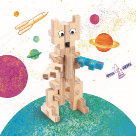 Jeu de construction en bois ROBOT