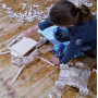 Jeu de construction en bois DEFI COLLECTIF