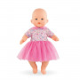 Pink dress - for baby doll 14''