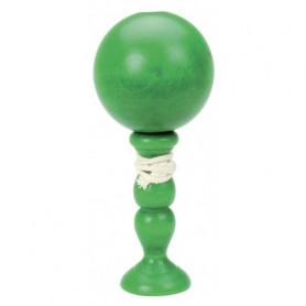 Bilboquet en bois - VERT CLAIR - 16 cm