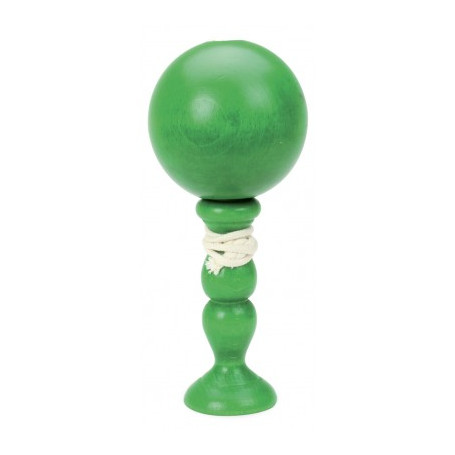 Bilboquet en bois - VERT CLAIR - 16 cm