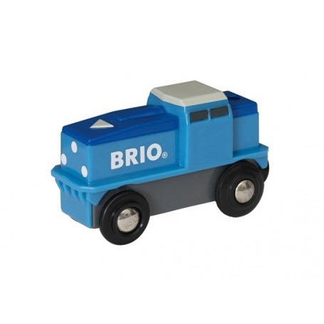 BRIO World – 33130 – Locomotive de Fret Bleue à pile – Train électrique  avec connexion aimantée (Brio) – L'ARBRE AUX LUTINS