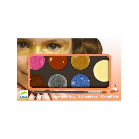 Palette maquillage 6 couleurs - Effet métal