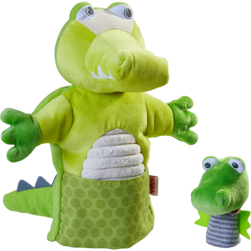 Marionnette Crocodile Et Son Bebe Haba