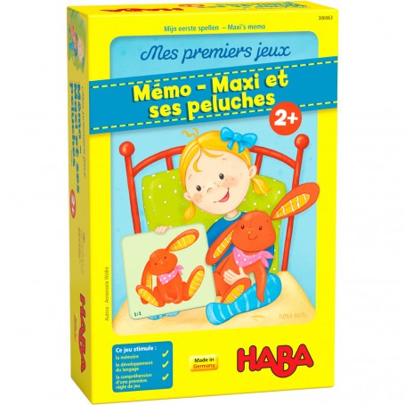 Jeu mémo - Maxi et ses peluches