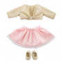 Dance lesson set-gold & pink for ma Corolle doll 14"