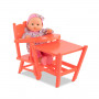 Coral high chair - For dolls up to 17"