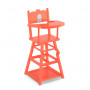 Coral high chair - For dolls up to 17"