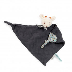 Doudou plat lapin fille - Kikadu