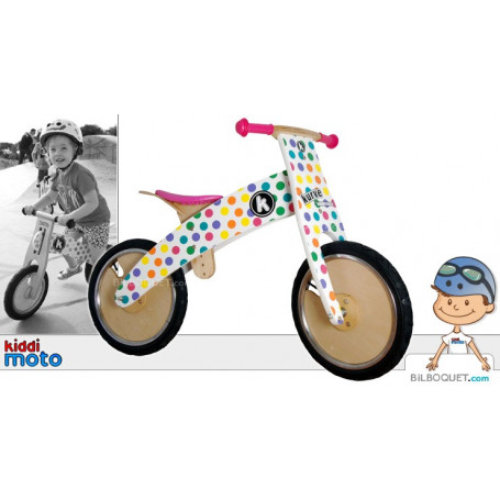 Kurve Pois Pastel Draisienne enfants