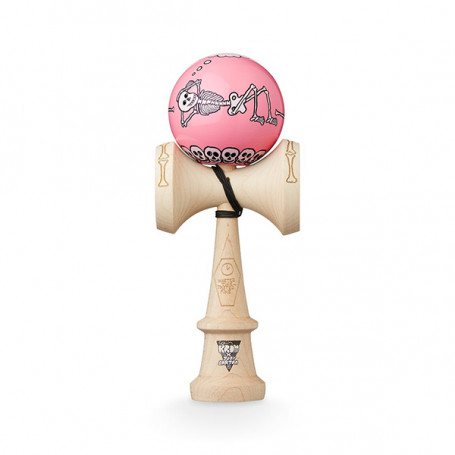 KROM Kendama X Jody Barton - Skeleton Pink