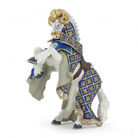 Cheval du Maître des armes cimier bélier - Figurine Papo