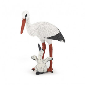 Cigogne et son bébé - Figurine Papo