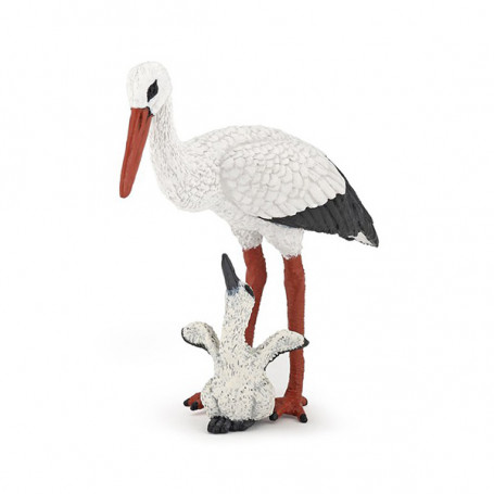 Stork and baby stork - Papo Figurine