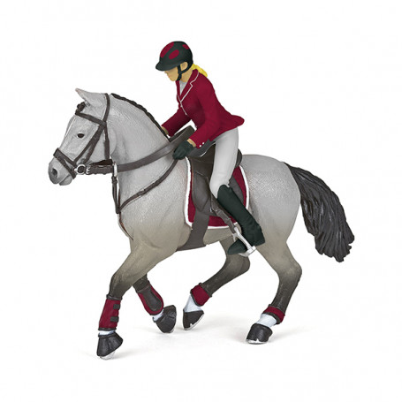 Competition horse with riding girl - Papo Figurine