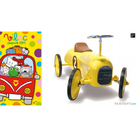 Voiture porteur métal jaune