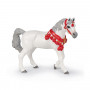 White Arabian horse in parade dress - Papo Figurine